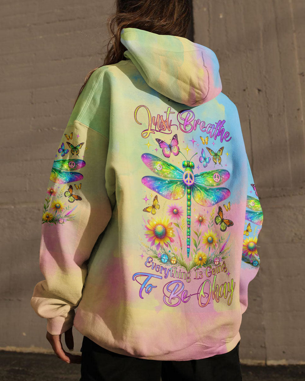 JUST BREATHE DRAGONFLY ALL OVER PRINT - TLNZ0512231