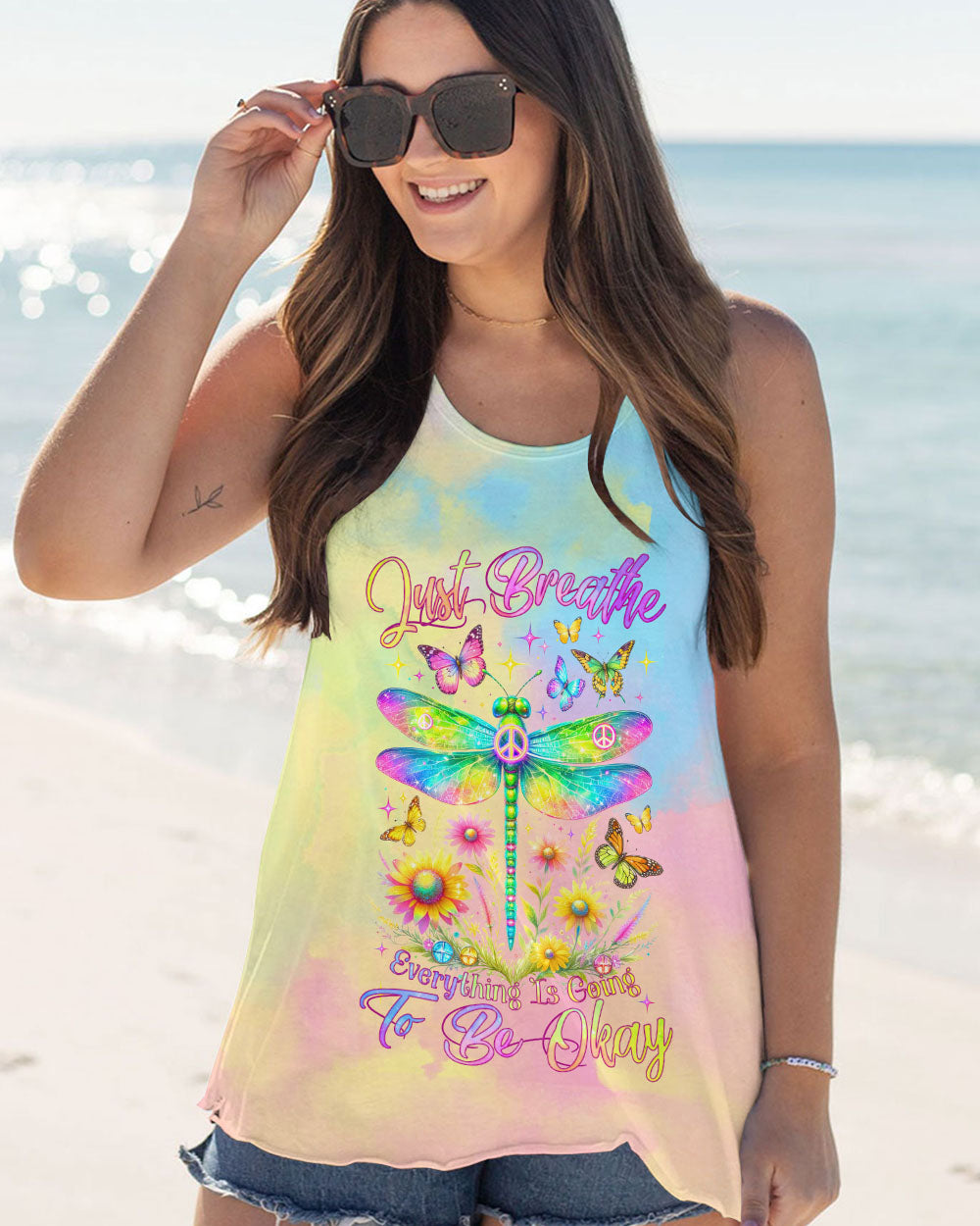 JUST BREATHE DRAGONFLY ALL OVER PRINT - TLNZ0512231
