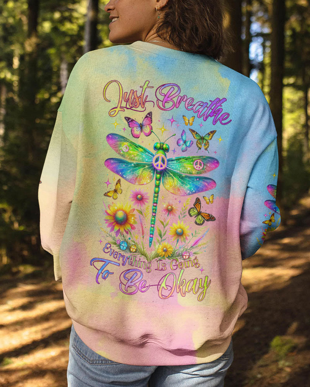 JUST BREATHE DRAGONFLY ALL OVER PRINT - TLNZ0512231