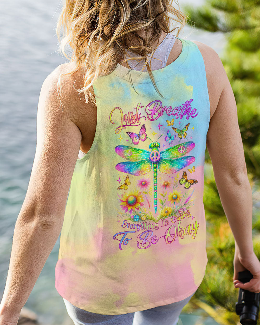 JUST BREATHE DRAGONFLY ALL OVER PRINT - TLNZ0512231