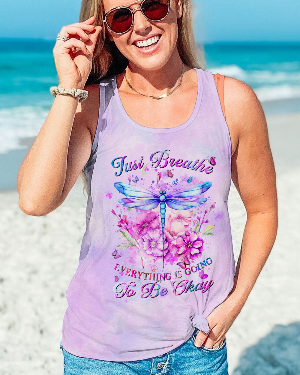 JUST BREATHE DRAGONFLY ALL OVER PRINT - YHHN0812233