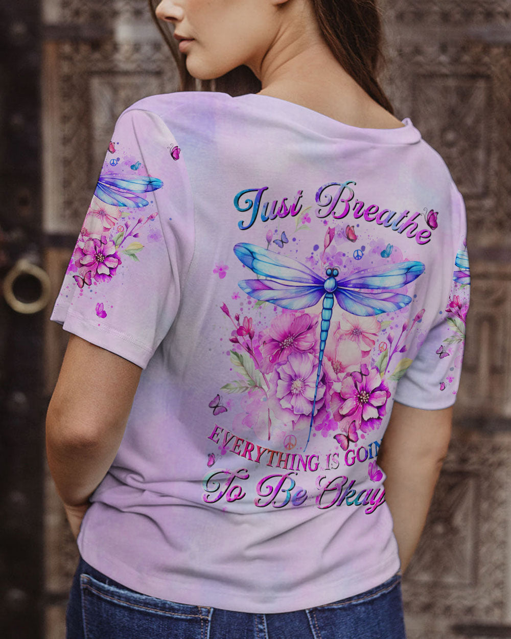JUST BREATHE DRAGONFLY ALL OVER PRINT - YHHN0812233