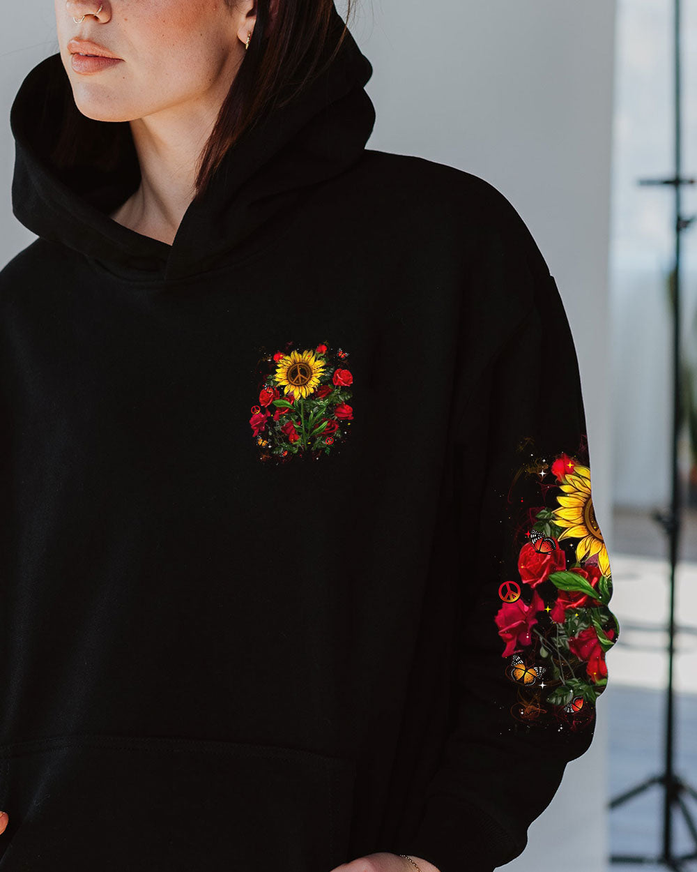 IN A WORLD FULL OF ROSES BE A SUNFLOWER ALL OVER PRINT - YHHN1411243