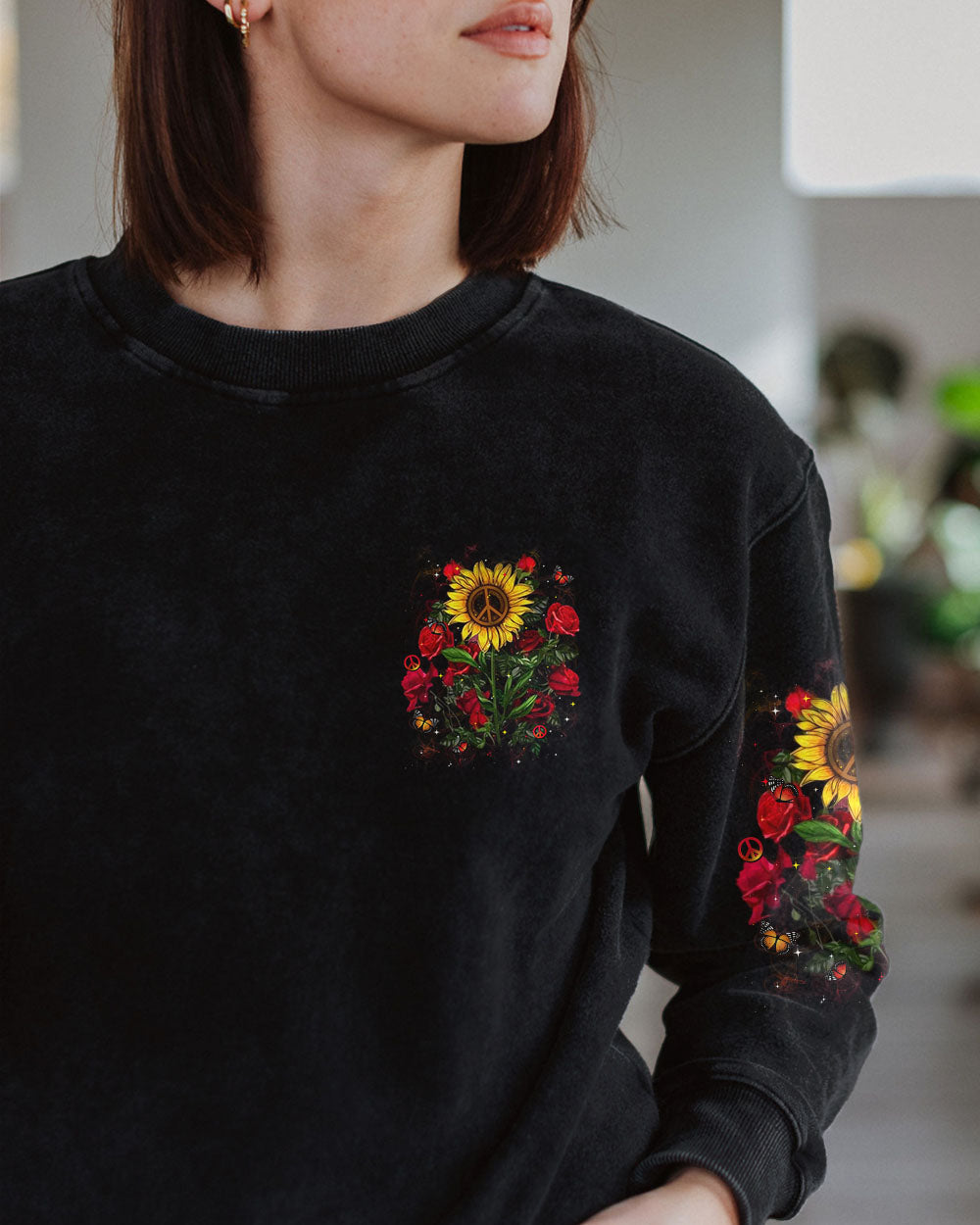 IN A WORLD FULL OF ROSES BE A SUNFLOWER ALL OVER PRINT - YHHN1411243