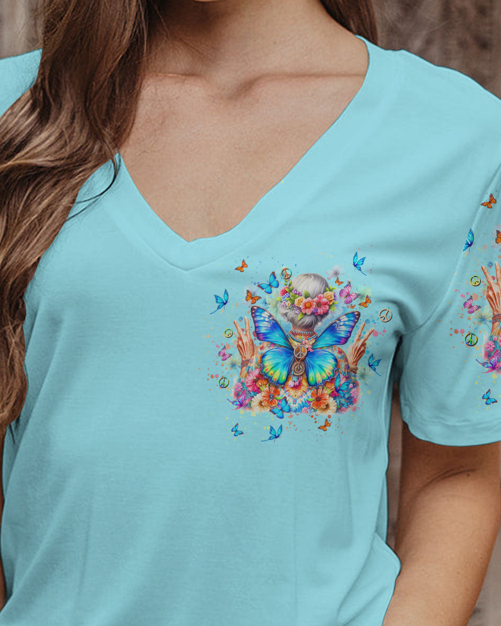 OLD HIPPIES BUTTERFLY ALL OVER PRINT - YHHN1512233