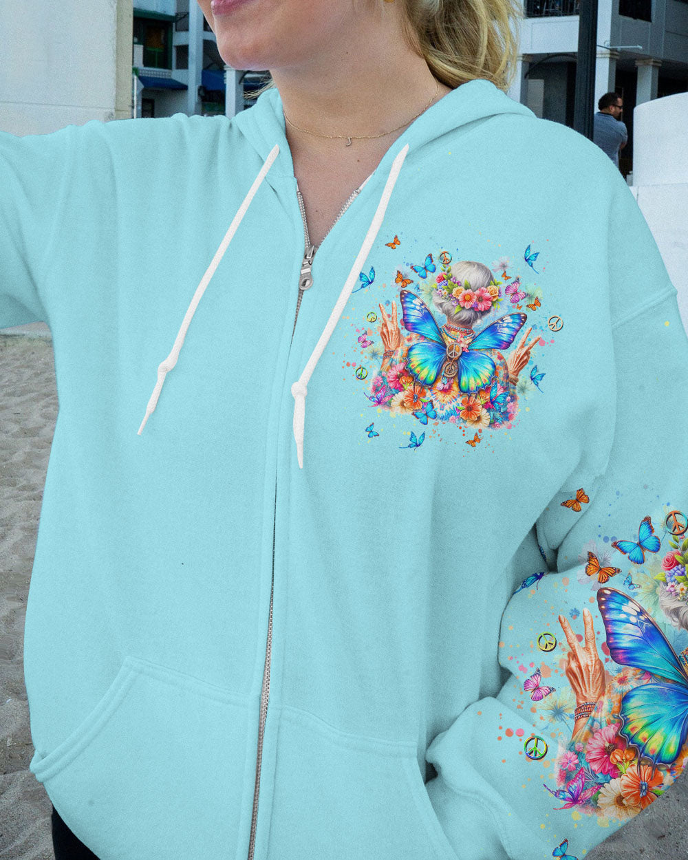 OLD HIPPIES BUTTERFLY ALL OVER PRINT - YHHN1512233