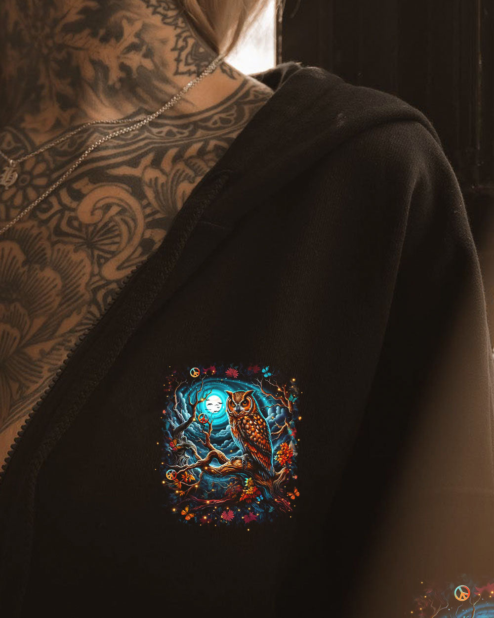 HELLO DARKNESS MY OLD FRIEND OWL ALL OVER PRINT - YHHN1709253