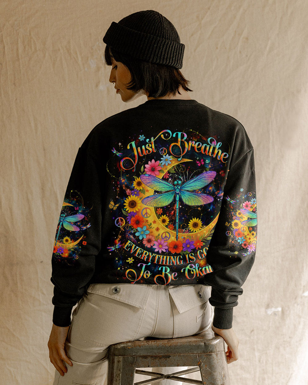 JUST BREATHE DRAGONFLY ALL OVER PRINT - YHHN1710252