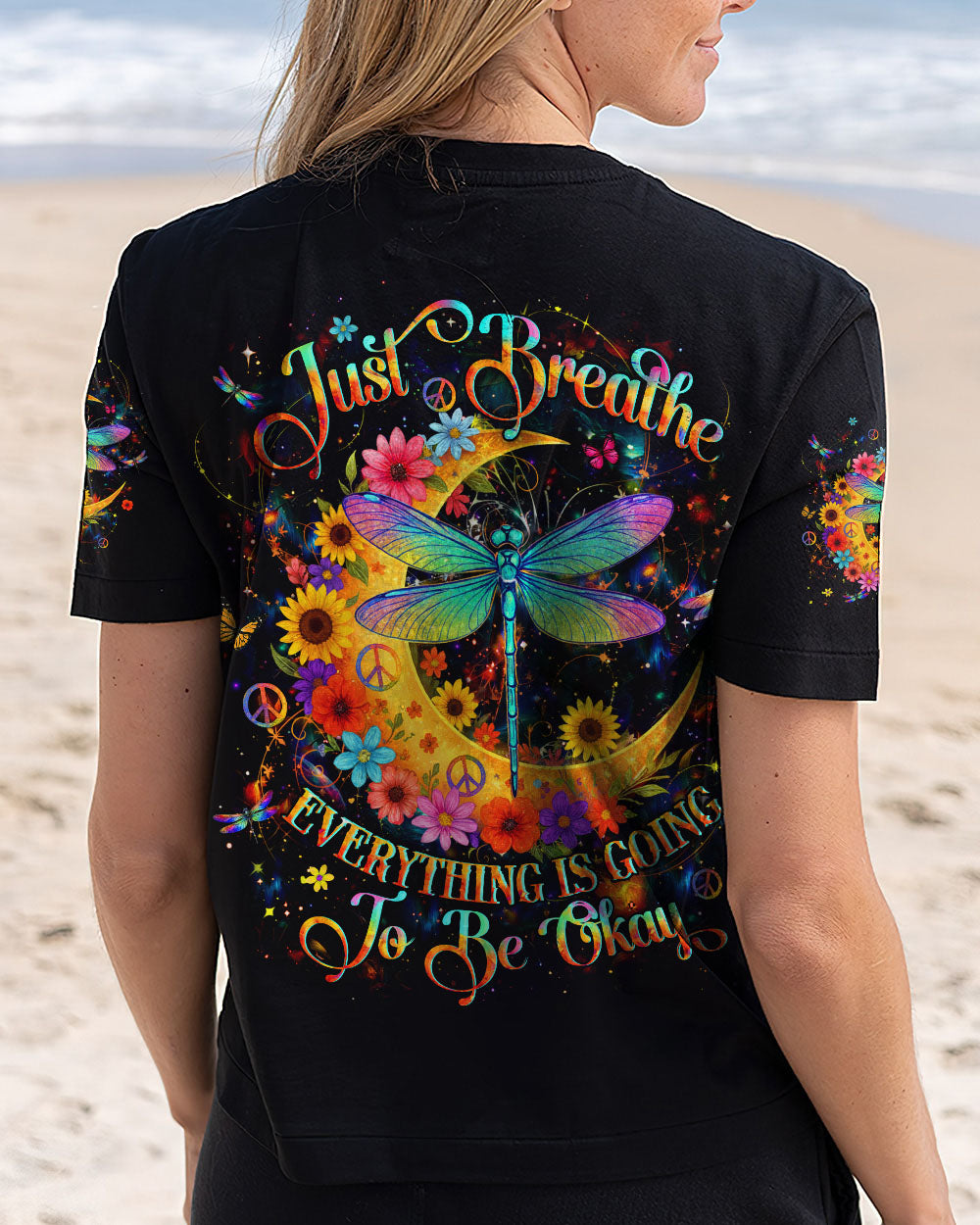 JUST BREATHE DRAGONFLY ALL OVER PRINT - YHHN1710252