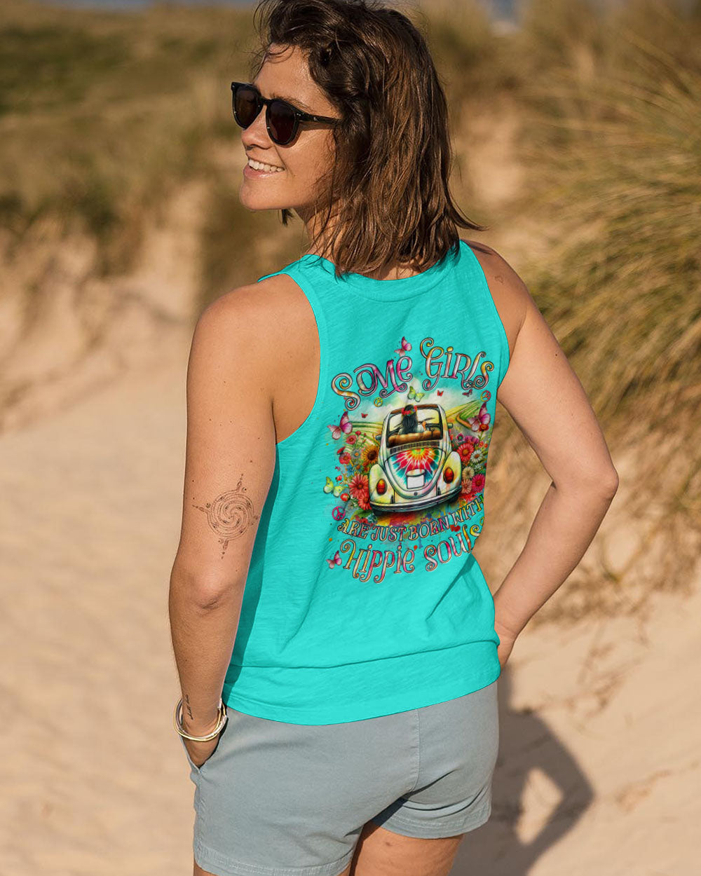 SOME GIRLS ARE JUST BORN WITH HIPPIE SOULS ALL OVER PRINT - YHHN1901243