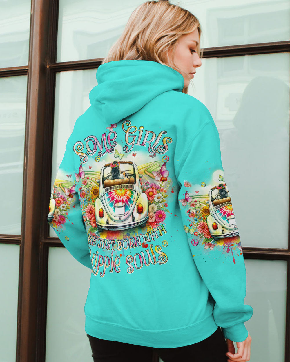 SOME GIRLS ARE JUST BORN WITH HIPPIE SOULS ALL OVER PRINT - YHHN1901243
