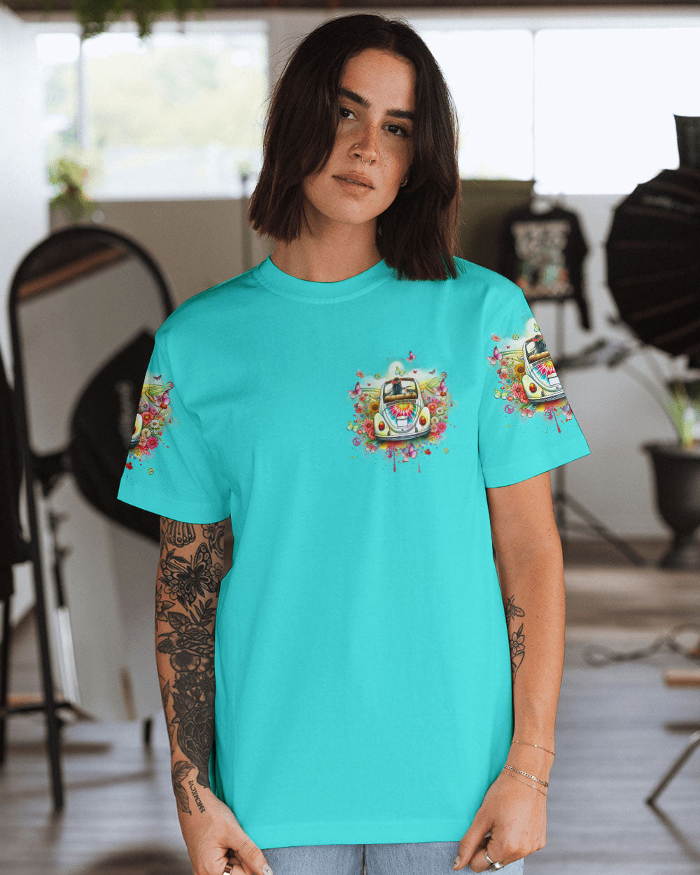 SOME GIRLS ARE JUST BORN WITH HIPPIE SOULS ALL OVER PRINT - YHHN1901243