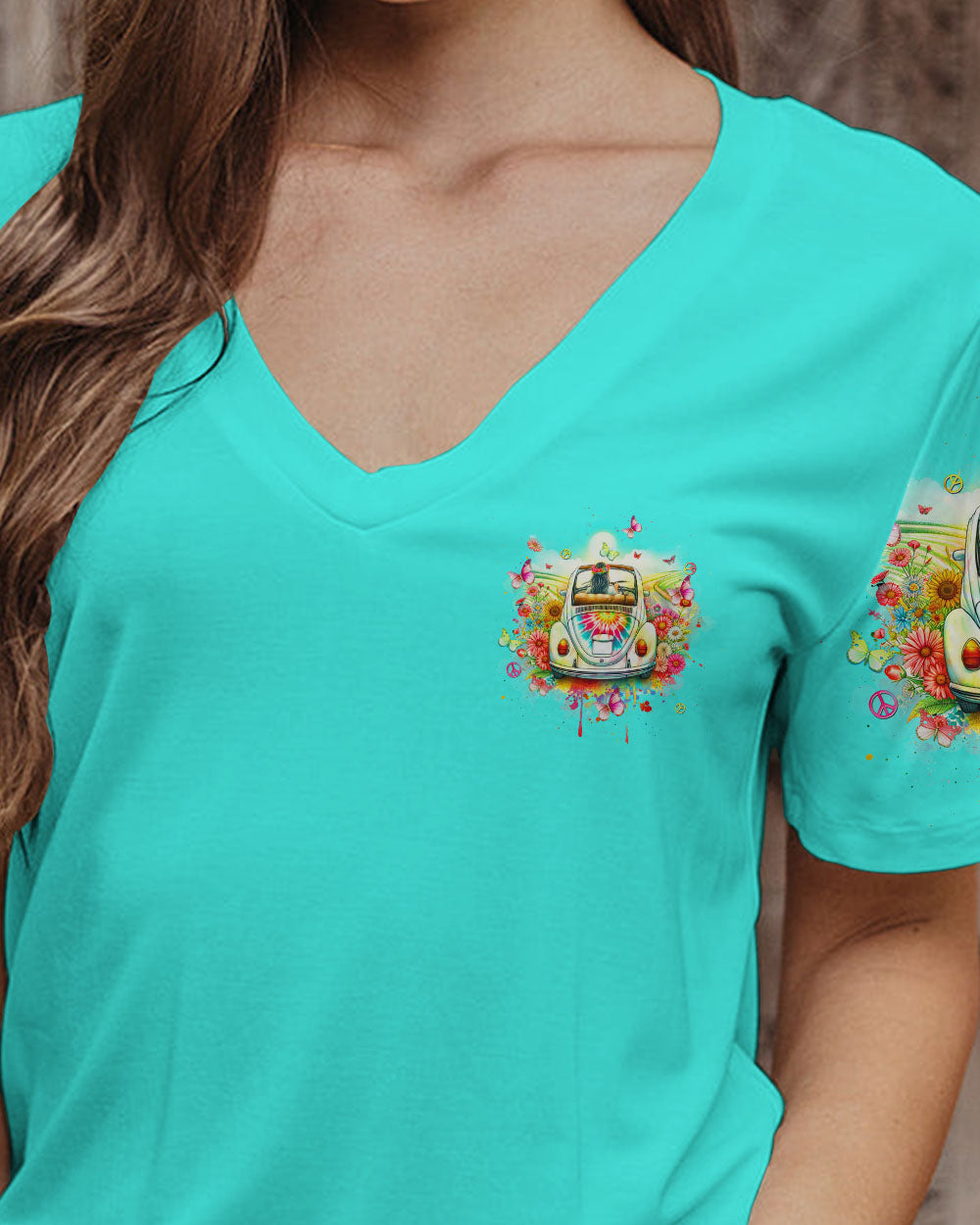 SOME GIRLS ARE JUST BORN WITH HIPPIE SOULS ALL OVER PRINT - YHHN1901243