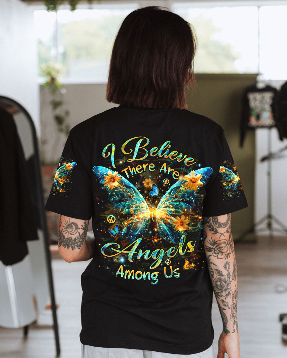 I BELIEVE THERE ARE ANGELS AMONG US WINGS ALL OVER PRINT - YHHN1908243