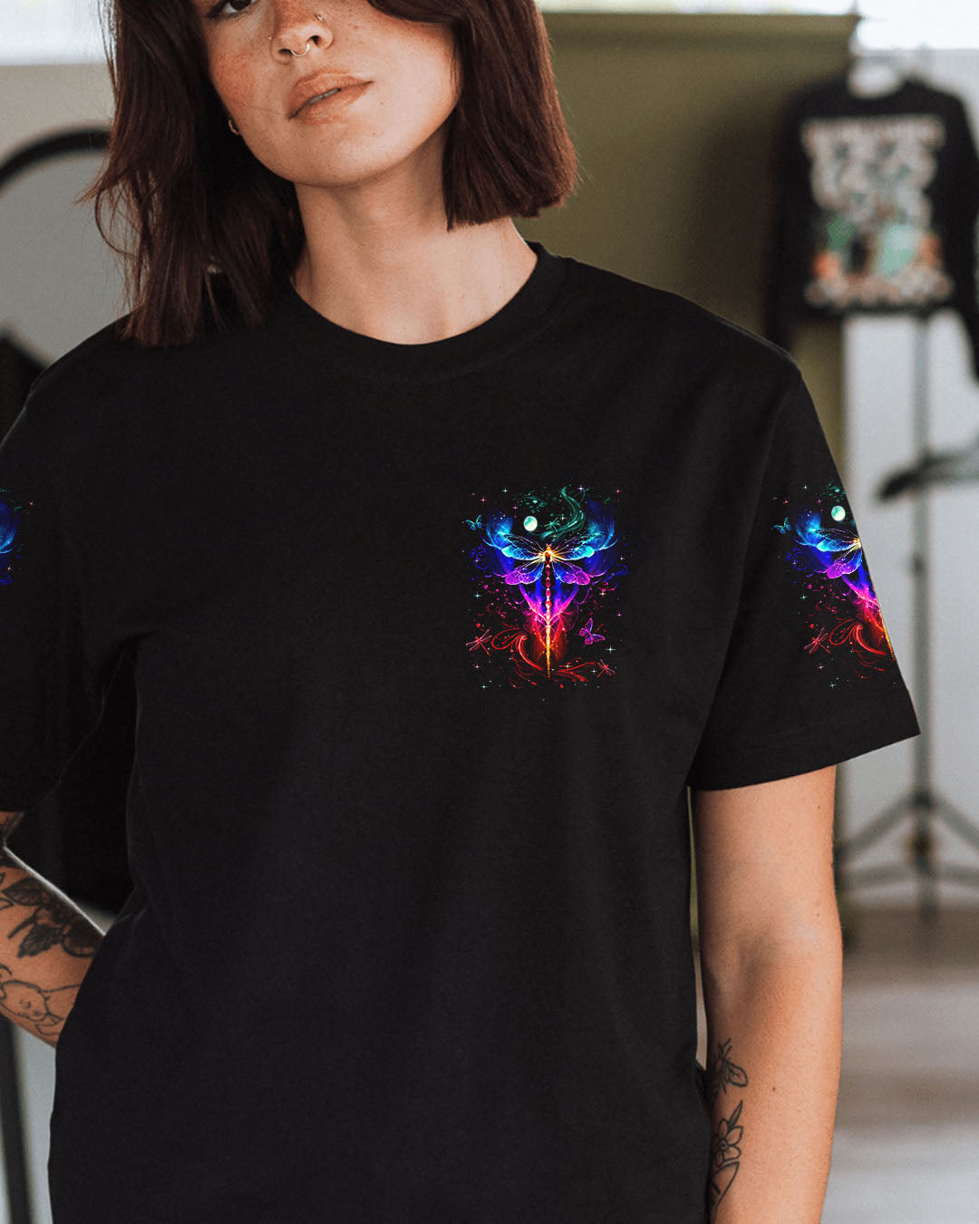 MAY YOU TOUCH DRAGONFLIES AND STARS ALL OVER PRINT - YHHN1909254