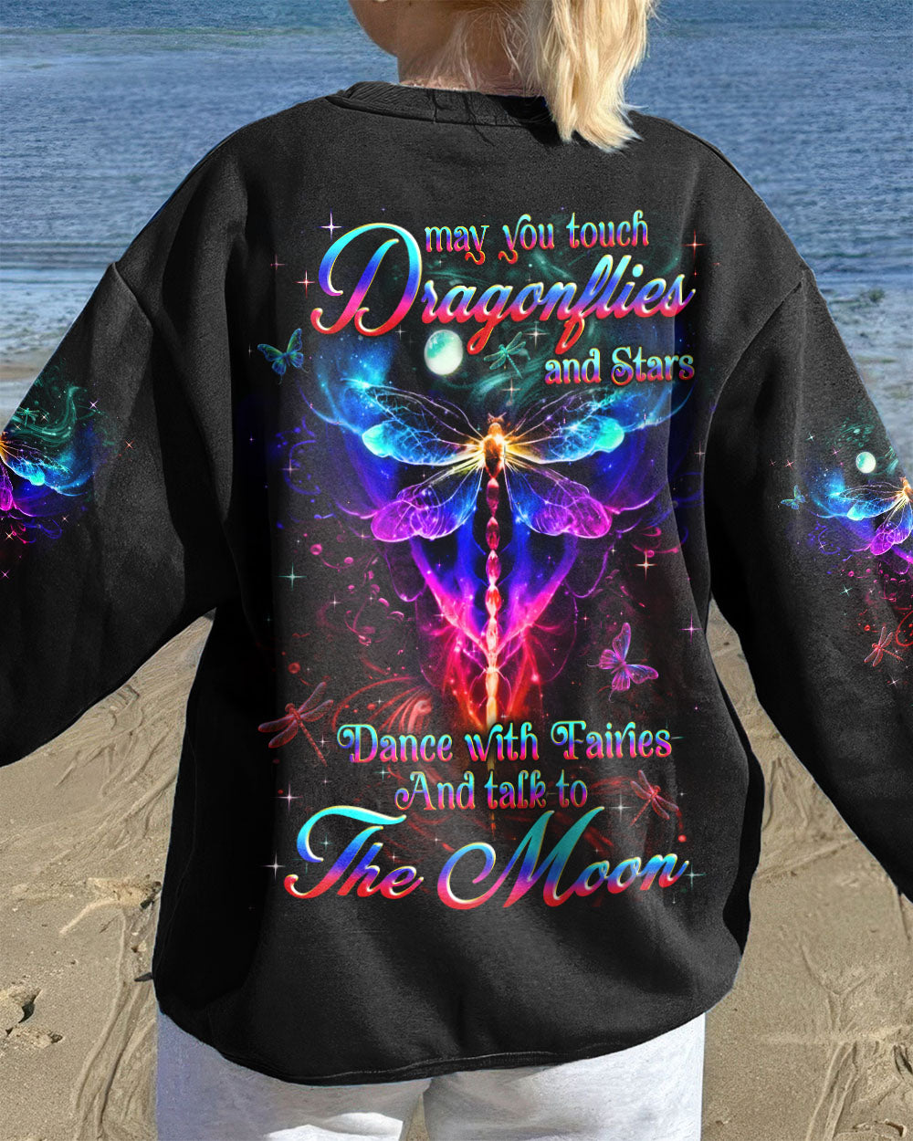 MAY YOU TOUCH DRAGONFLIES AND STARS ALL OVER PRINT - YHHN1909254