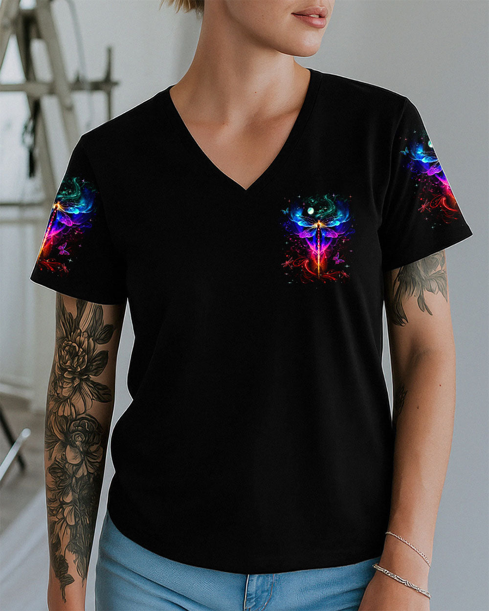 MAY YOU TOUCH DRAGONFLIES AND STARS ALL OVER PRINT - YHHN1909254