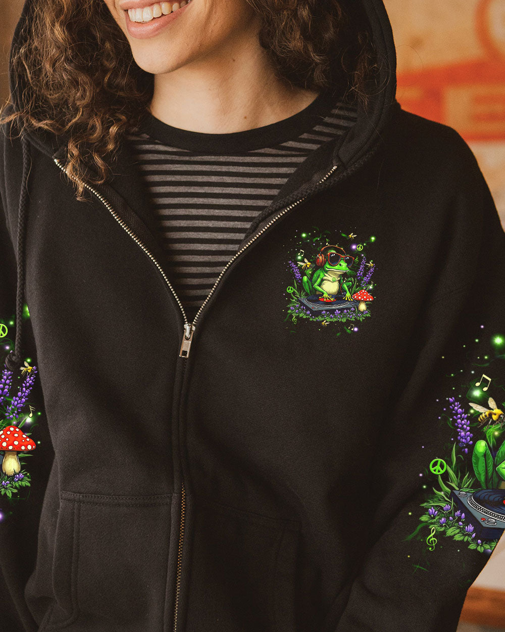 GROOVE TO THE RHYTHM OF LIFE FROG ALL OVER PRINT - YHHN2002254