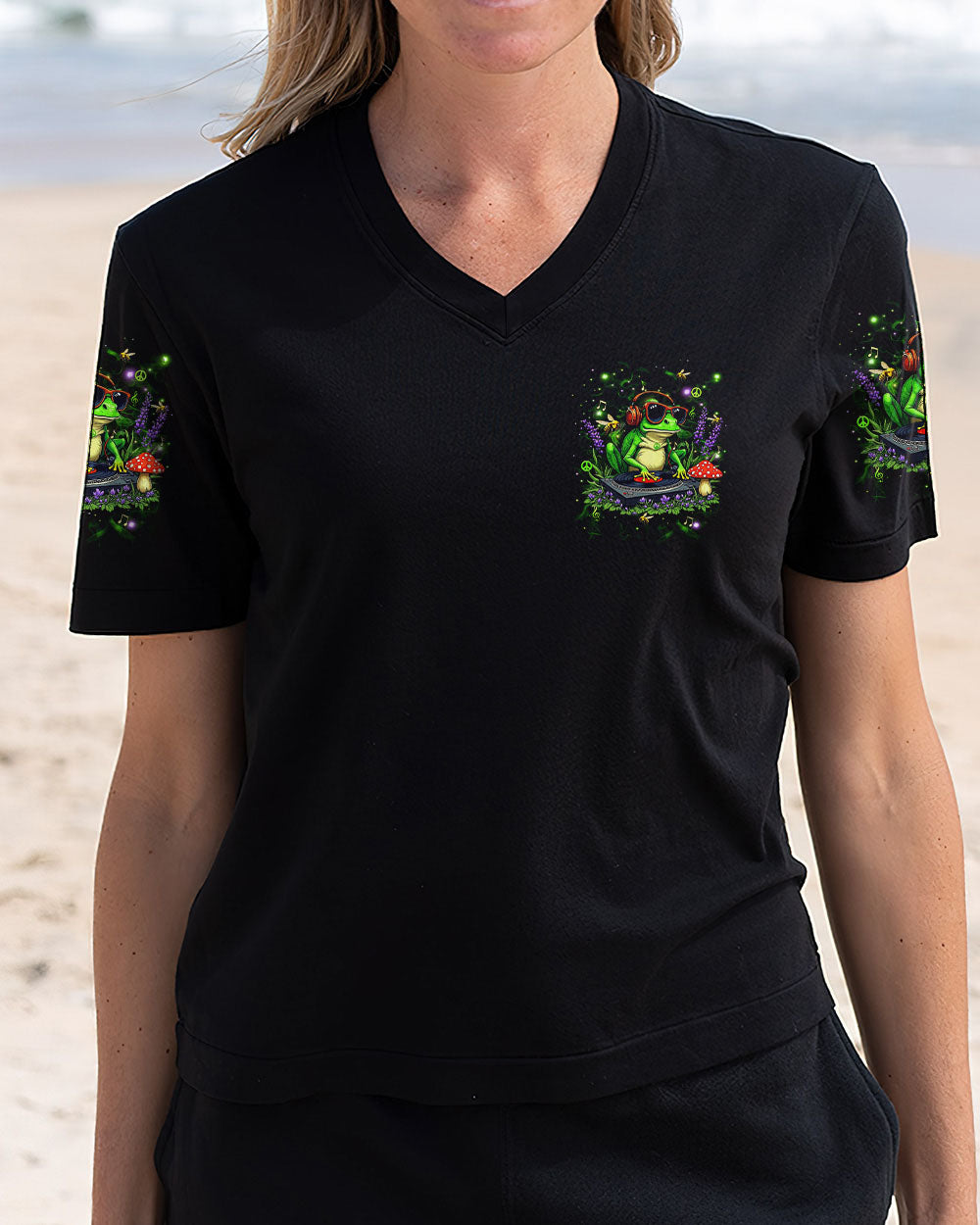 GROOVE TO THE RHYTHM OF LIFE FROG ALL OVER PRINT - YHHN2002254