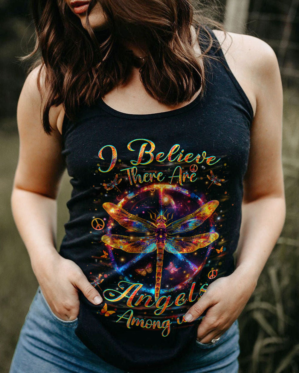 BELIEVE THERE ARE ANGELS AMONG US ALL OVER PRINT - YHHN2005243