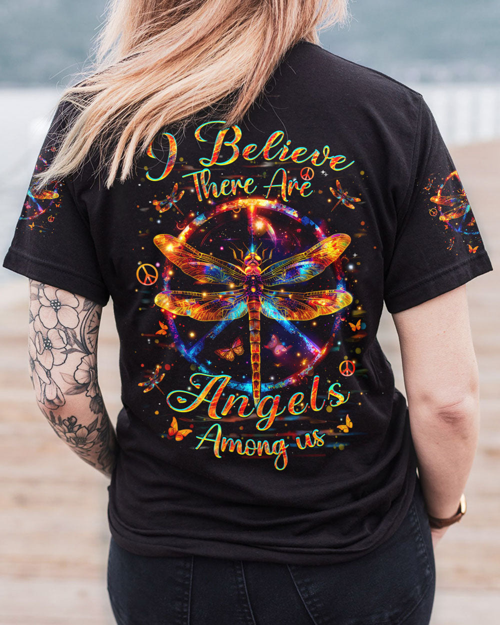 BELIEVE THERE ARE ANGELS AMONG US ALL OVER PRINT - YHHN2005243