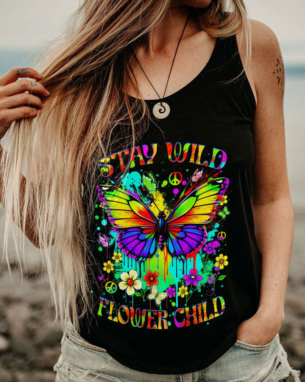 STAY WILD FLOWER CHILD ALL OVER PRINT - YHHN2011242