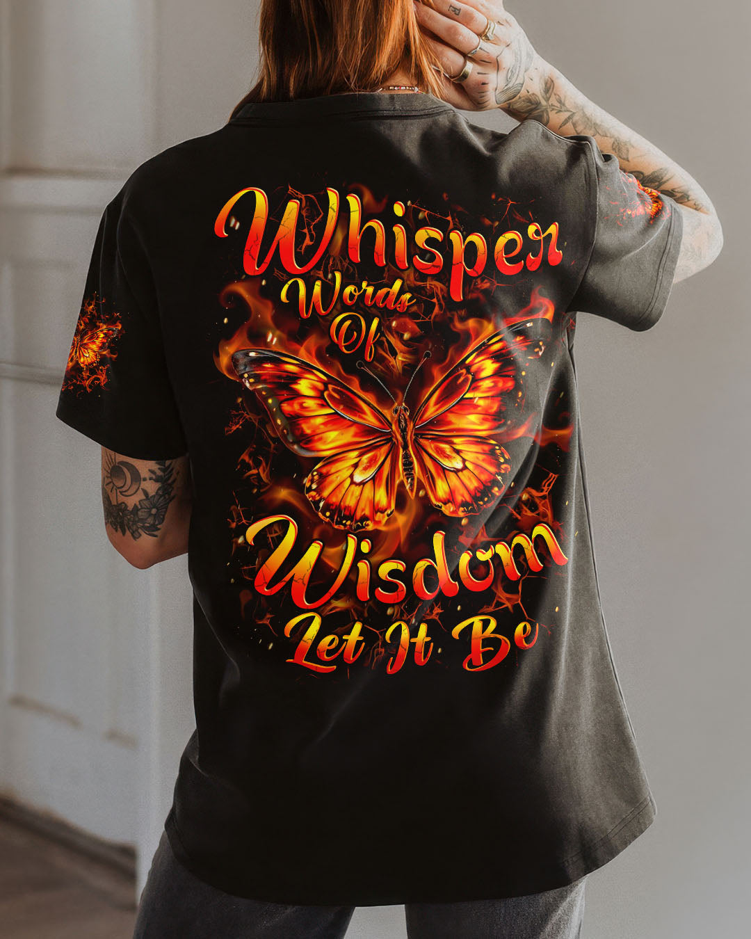 WHISPER WORDS OF WISDOM LET IT BE BUTTERFLY ALL OVER PRINT - YHHN2108253