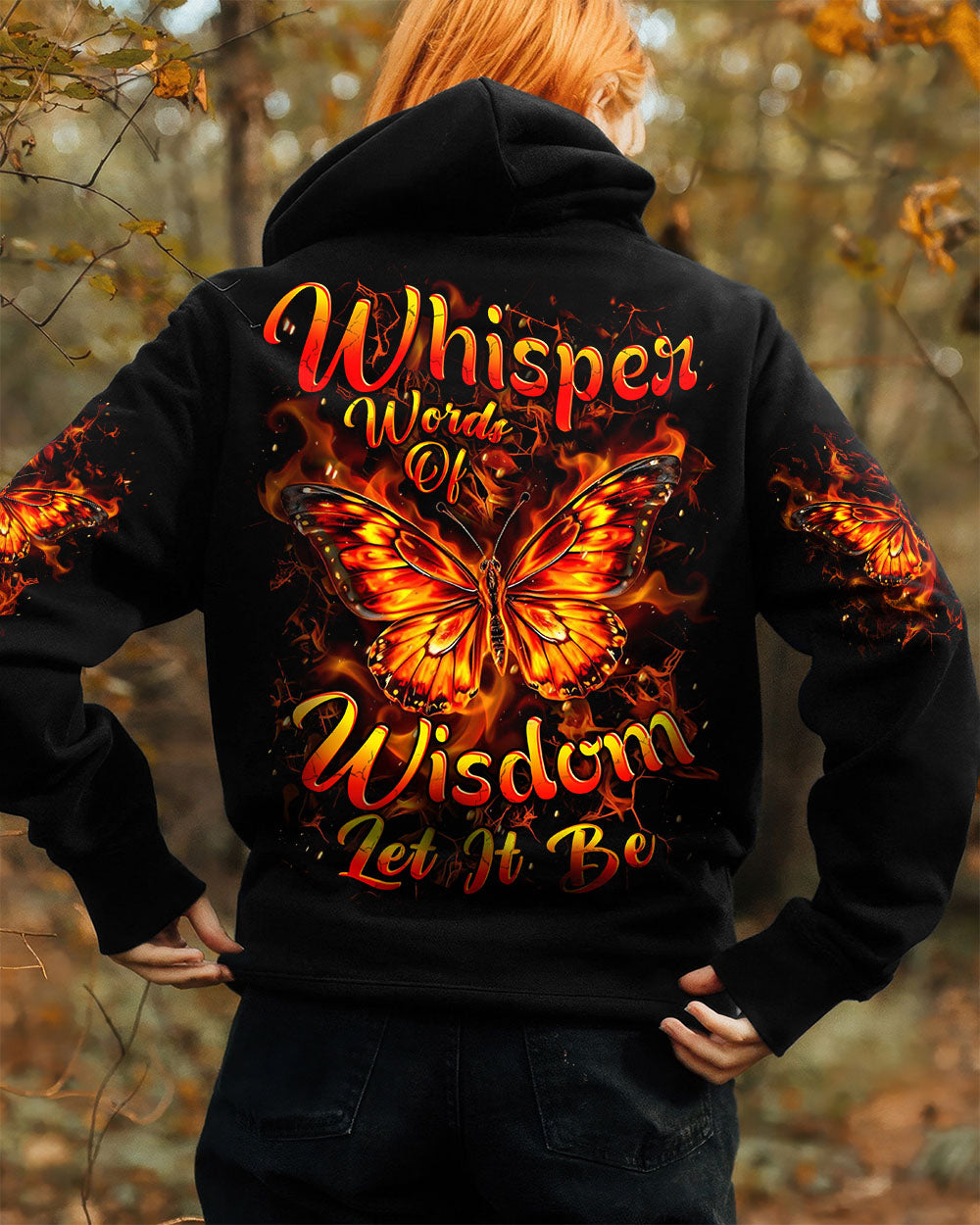 WHISPER WORDS OF WISDOM LET IT BE BUTTERFLY ALL OVER PRINT - YHHN2108253