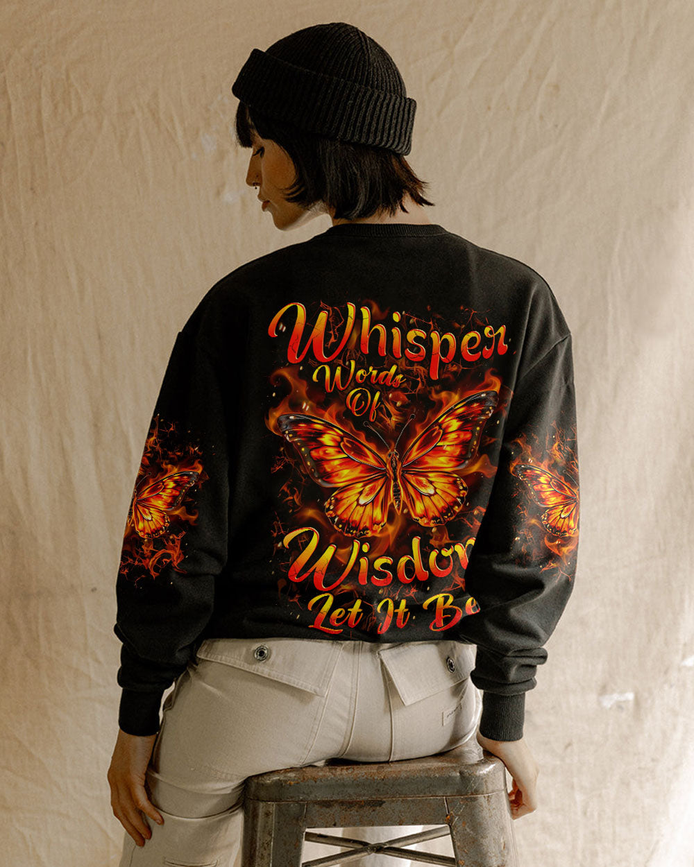 WHISPER WORDS OF WISDOM LET IT BE BUTTERFLY ALL OVER PRINT - YHHN2108253