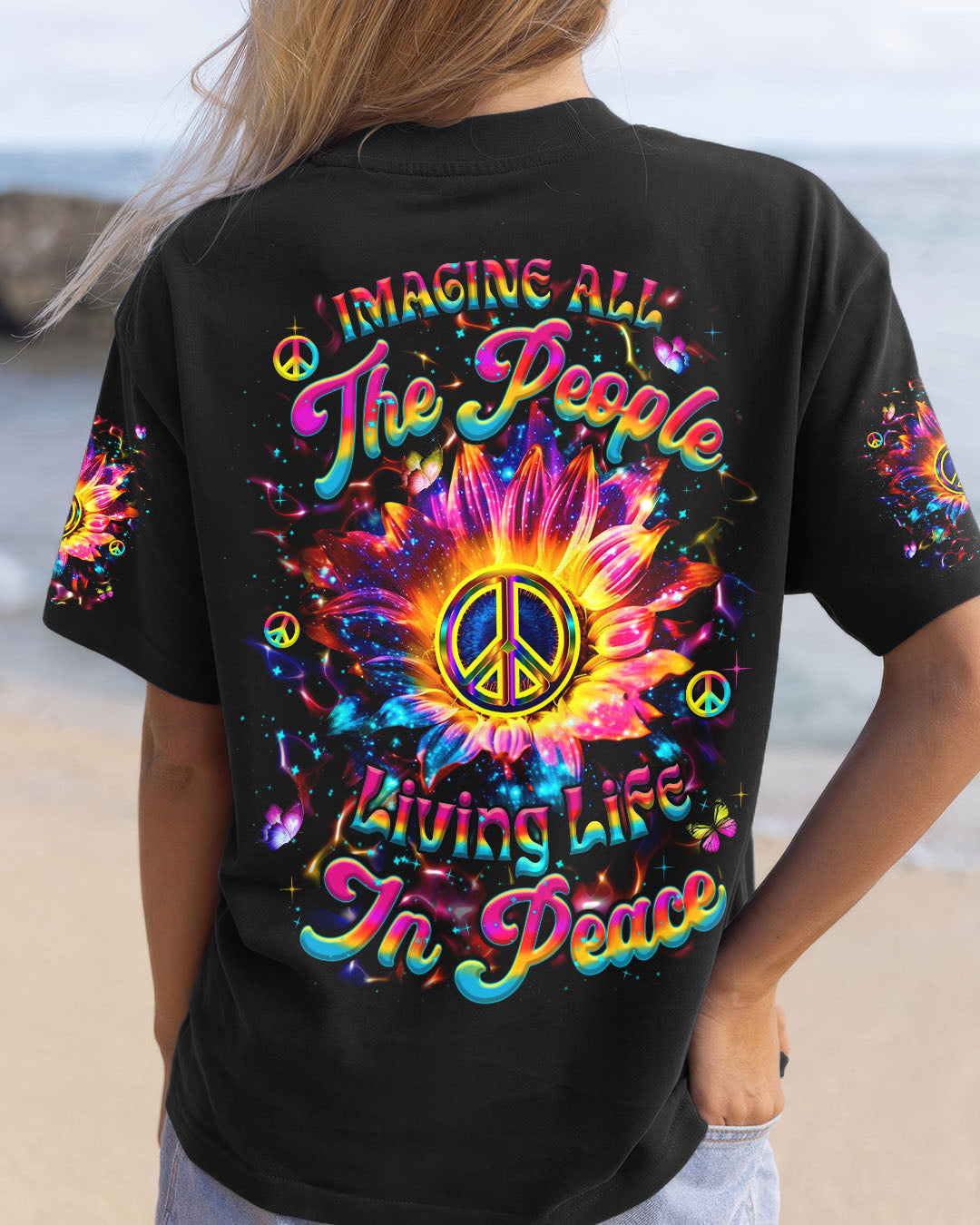 IMAGINE ALL THE PEOPLE LIVING LIFE IN PEACE ALL OVER PRINT - YHHN2110253