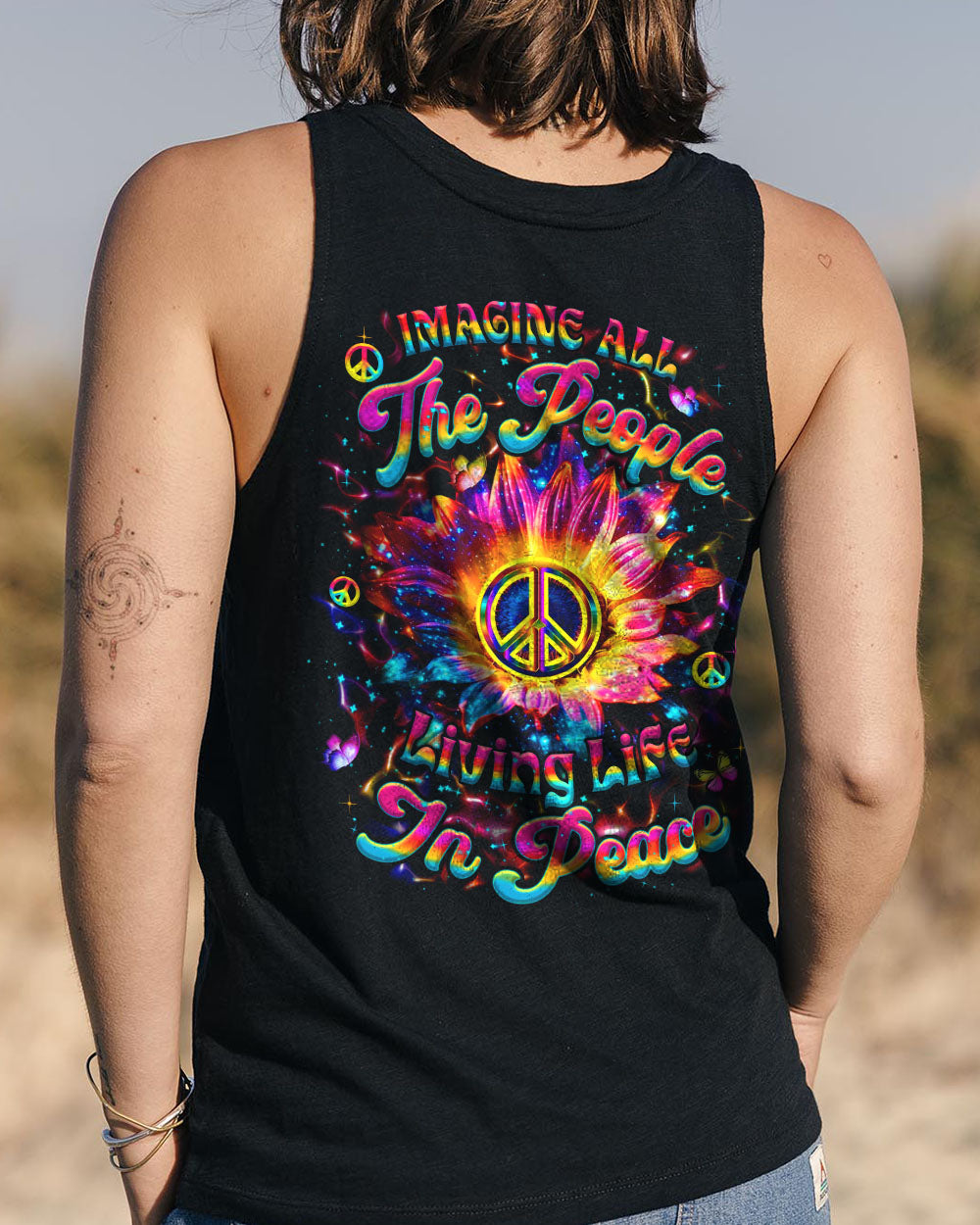 IMAGINE ALL THE PEOPLE LIVING LIFE IN PEACE ALL OVER PRINT - YHHN2110253