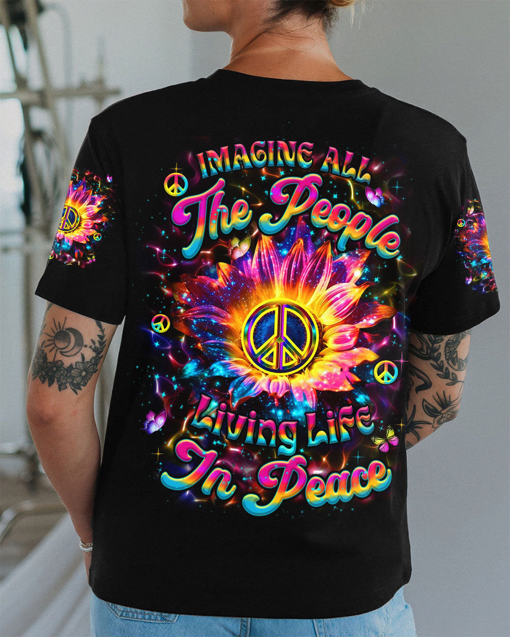 IMAGINE ALL THE PEOPLE LIVING LIFE IN PEACE ALL OVER PRINT - YHHN2110253
