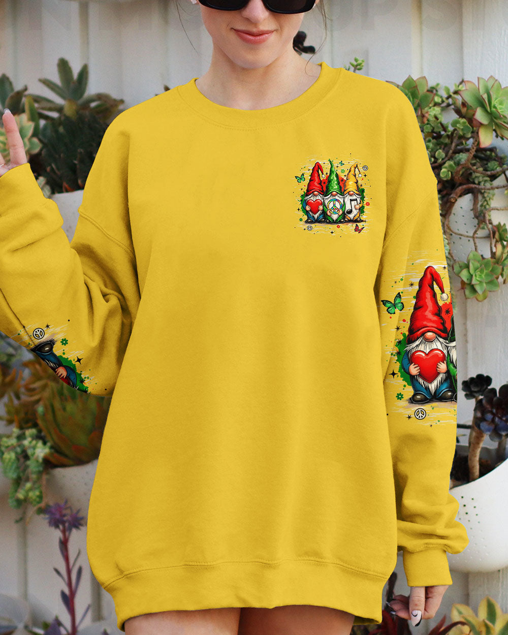 IMAGINE ALL THE PEOPLE LIVING LIFE IN PEACE GNOMES ALL OVER PRINT - YHHN2111253