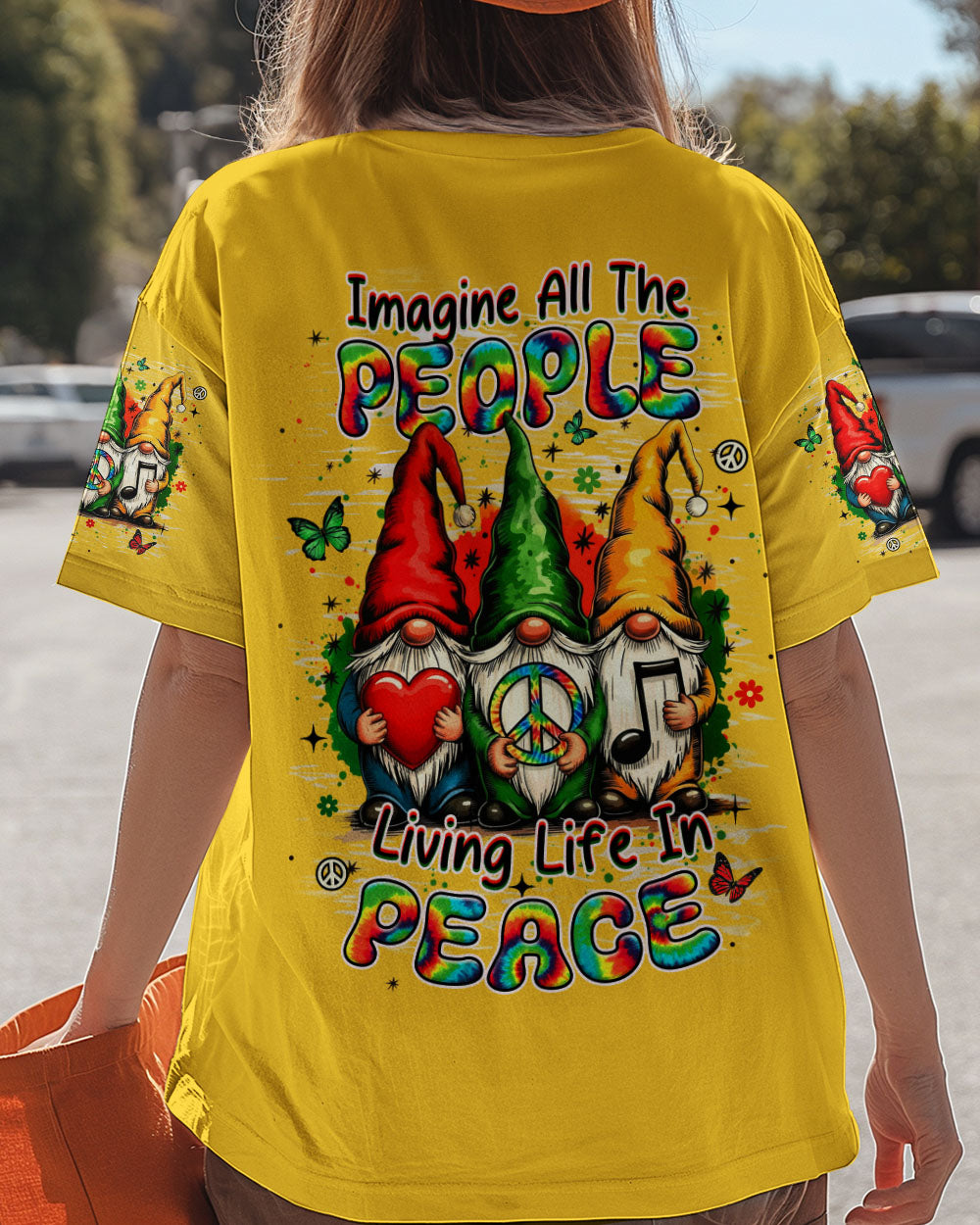 IMAGINE ALL THE PEOPLE LIVING LIFE IN PEACE GNOMES ALL OVER PRINT - YHHN2111253