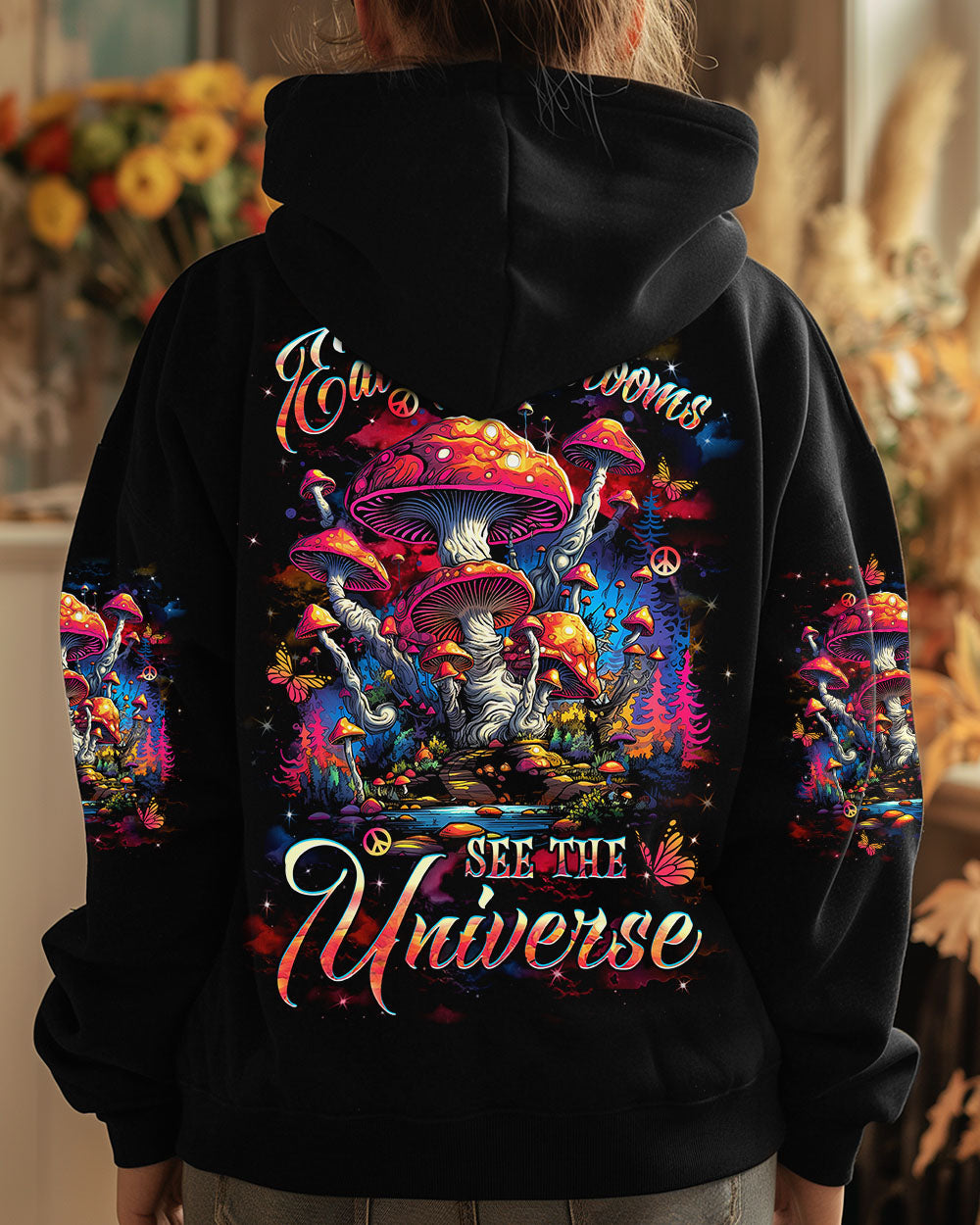 EAT MUSHROOMS SEE THE UNIVERSE ALL OVER PRINT - YHHN2201253