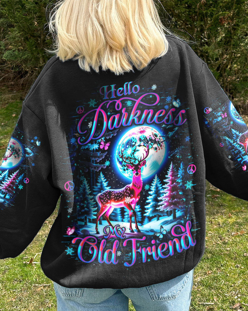 HELLO DARKNESS MY OLD FRIEND CHRISTMAS ALL OVER PRINT - YHHN2310252