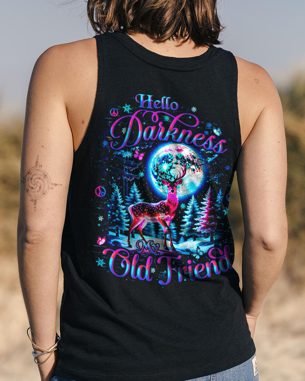 HELLO DARKNESS MY OLD FRIEND CHRISTMAS ALL OVER PRINT - YHHN2310252