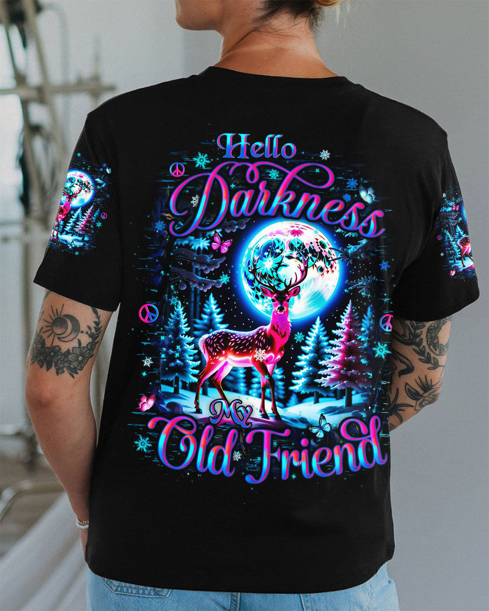 HELLO DARKNESS MY OLD FRIEND CHRISTMAS ALL OVER PRINT - YHHN2310252