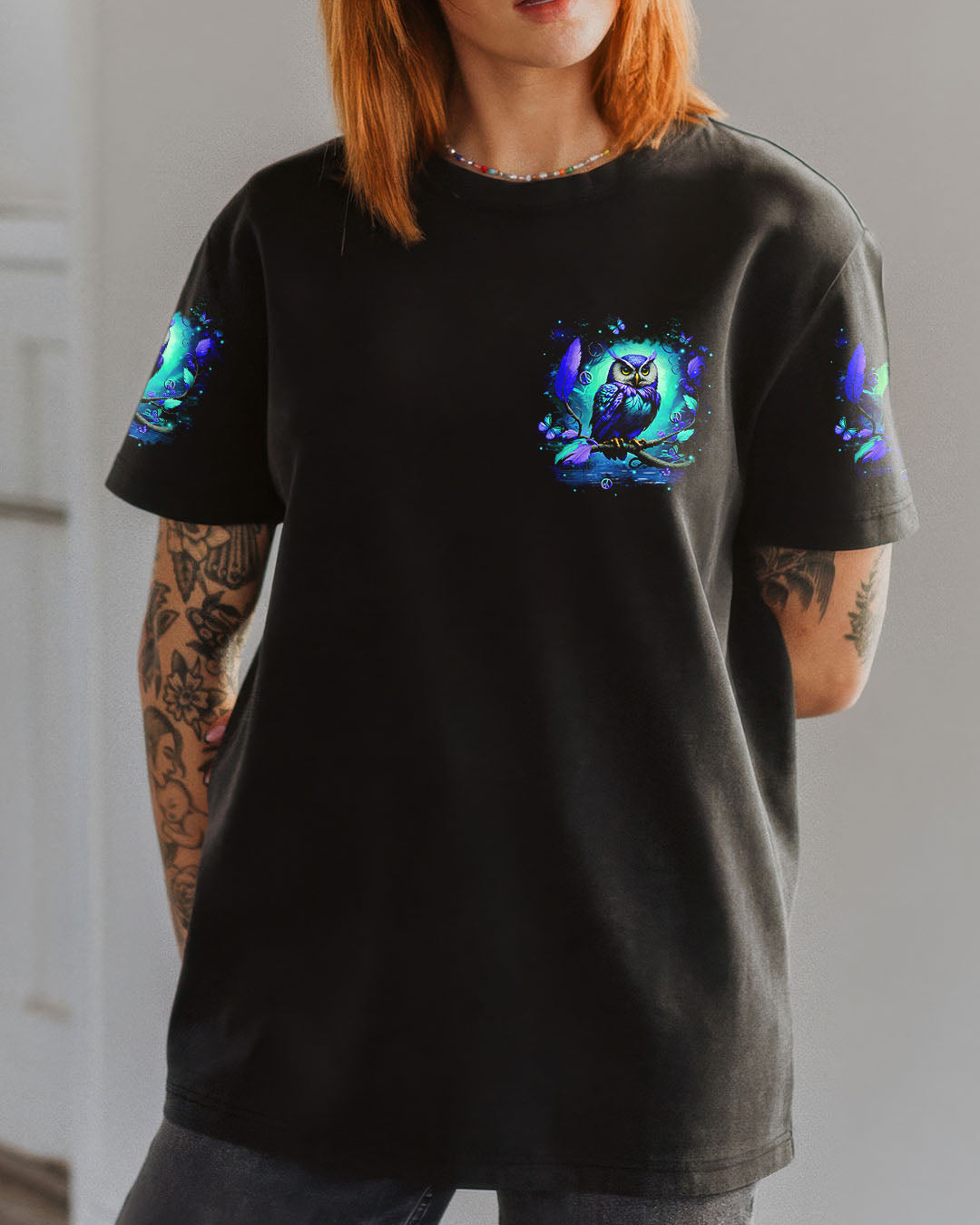 HELLO DARKNESS MY OLD FRIEND OWL ALL OVER PRINT - YHHN2508252