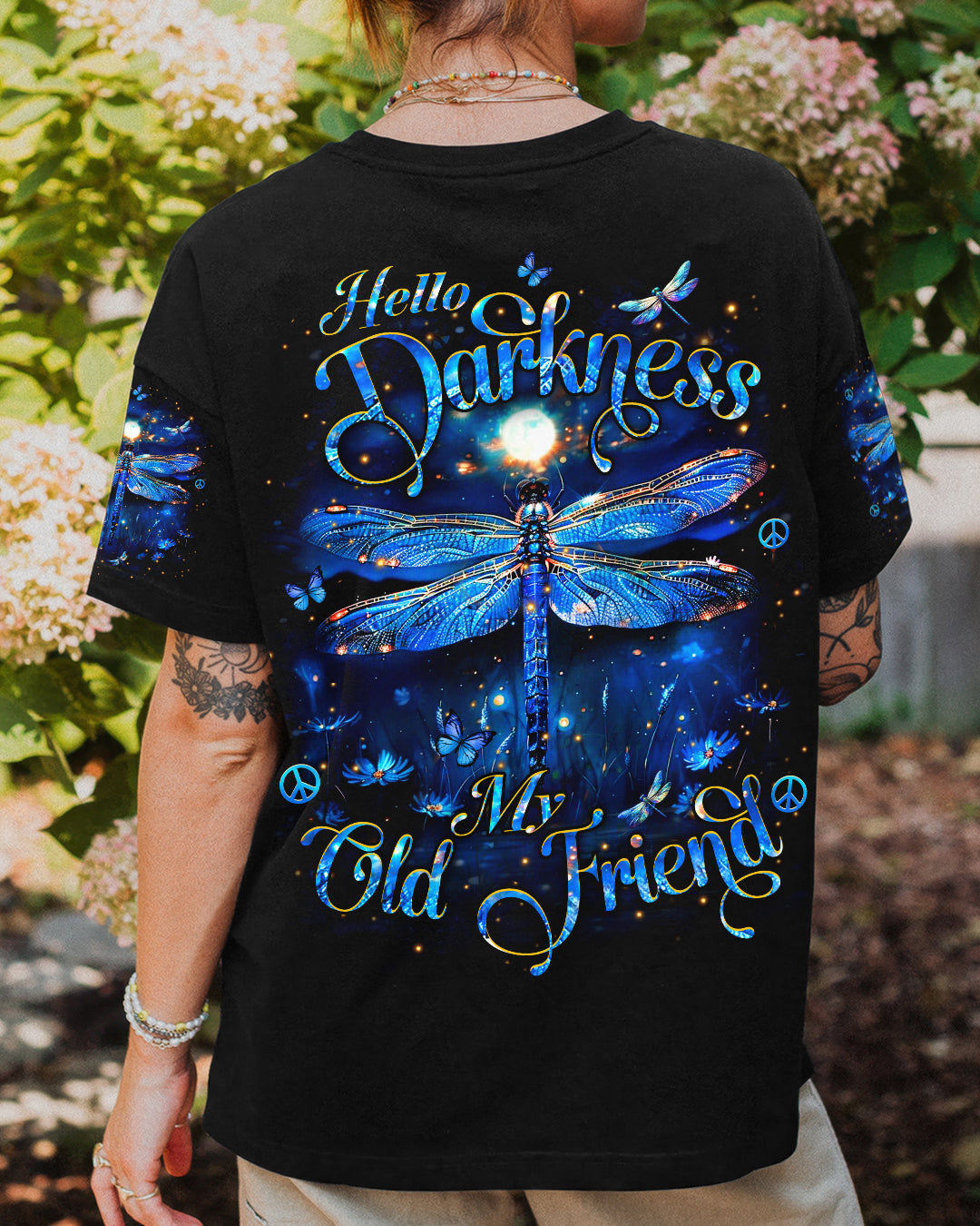 HELLO DARKNESS MY OLD FRIEND DRAGONFLY ALL OVER PRINT - YHHN2512253