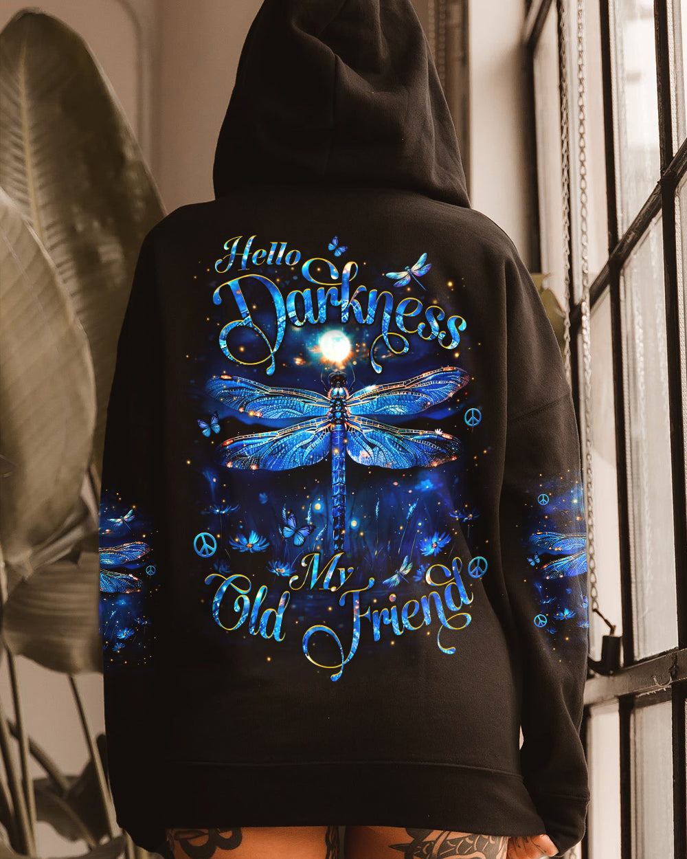 HELLO DARKNESS MY OLD FRIEND DRAGONFLY ALL OVER PRINT - YHHN2512253