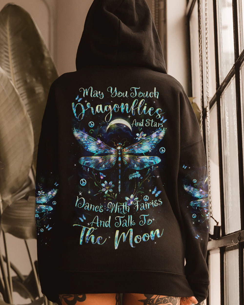 MAY YOU TOUCH DRAGONFLIES AND STARS ALL OVER PRINT - YHHN2602243