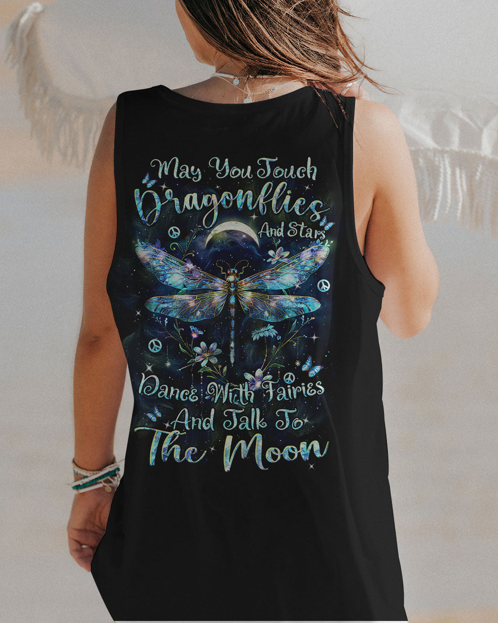MAY YOU TOUCH DRAGONFLIES AND STARS ALL OVER PRINT - YHHN2602243