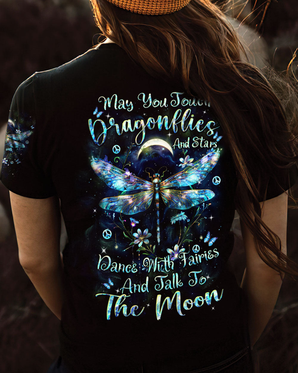 MAY YOU TOUCH DRAGONFLIES AND STARS ALL OVER PRINT - YHHN2602243