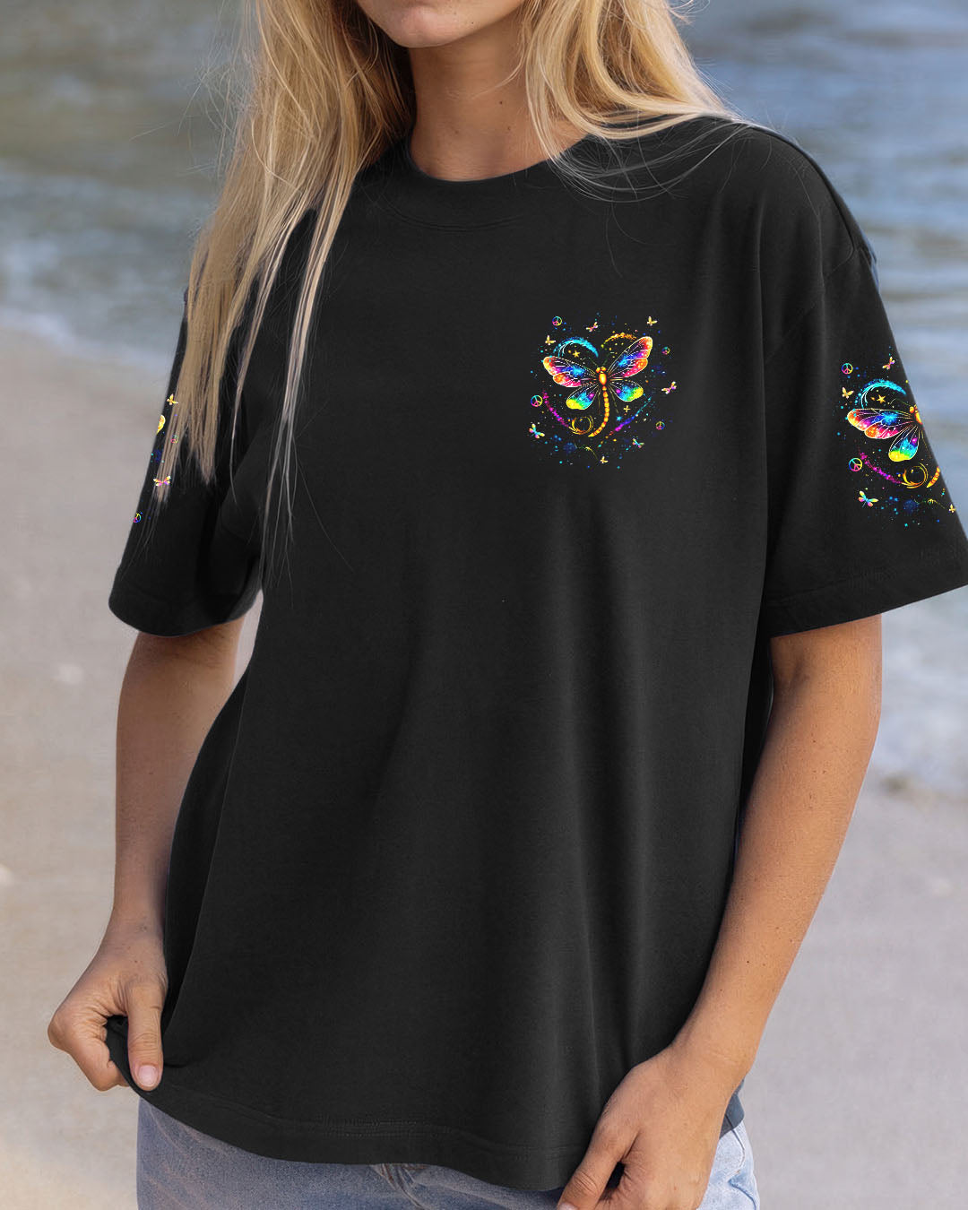 I BELIEVE THERE ARE ANGELS AMONG US DRAGONFLY ALL OVER PRINT - YHHN2611253