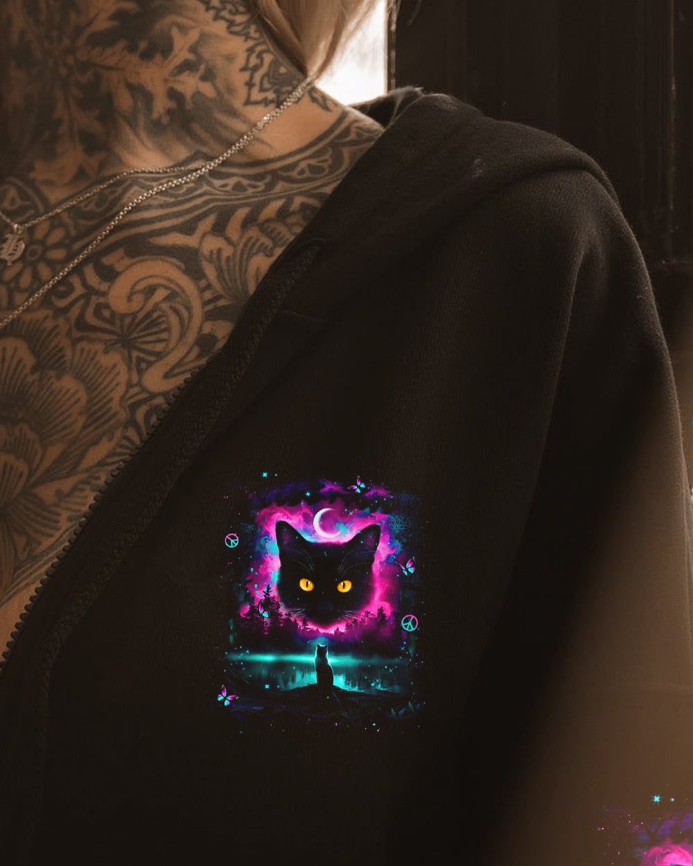 HELLO DARKNESS MY OLD FRIEND CAT ALL OVER PRINT - YHHN2701261