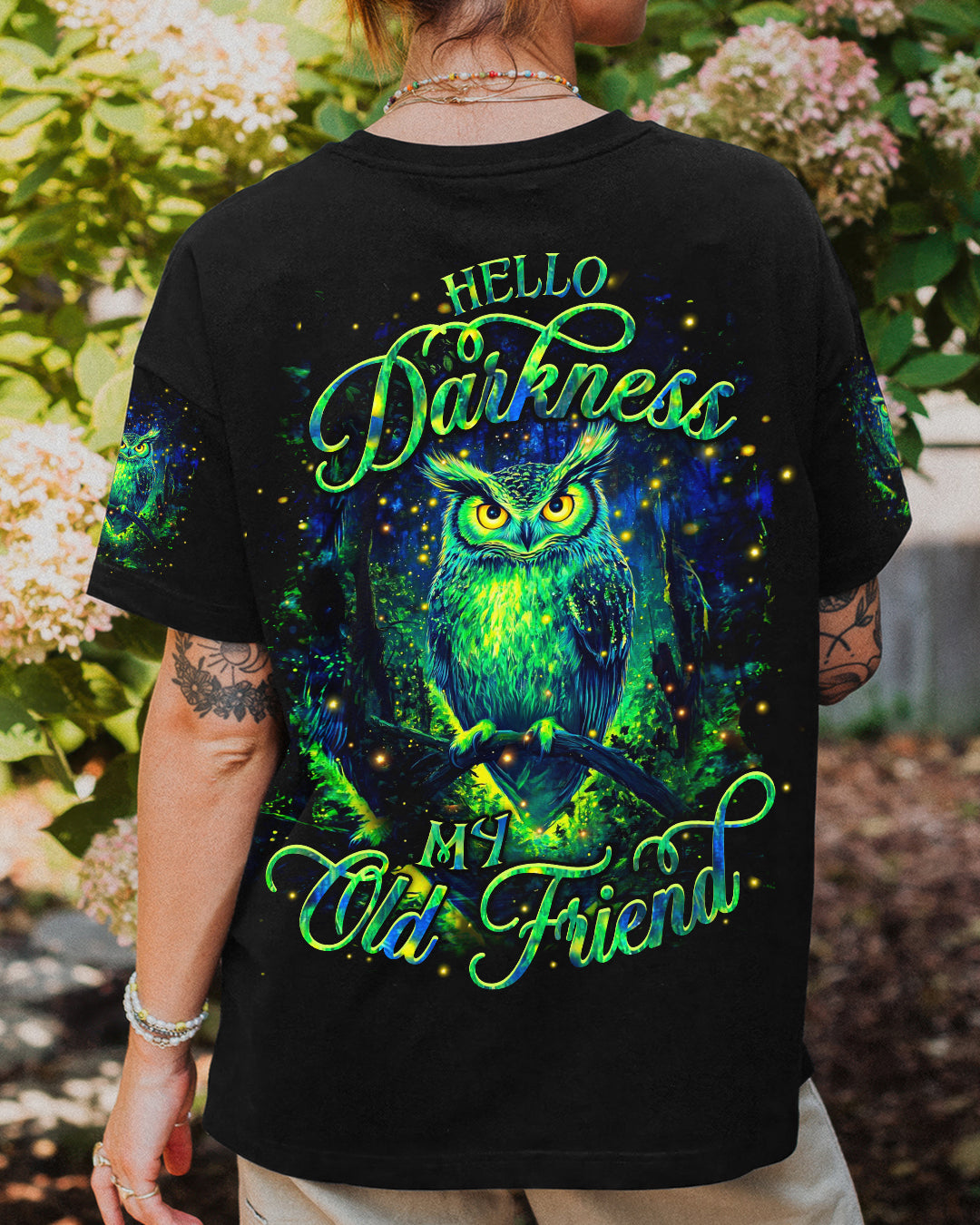 HELLO DARKNESS MY OLD FRIEND OWL ALL OVER PRINT - YHHN2801261