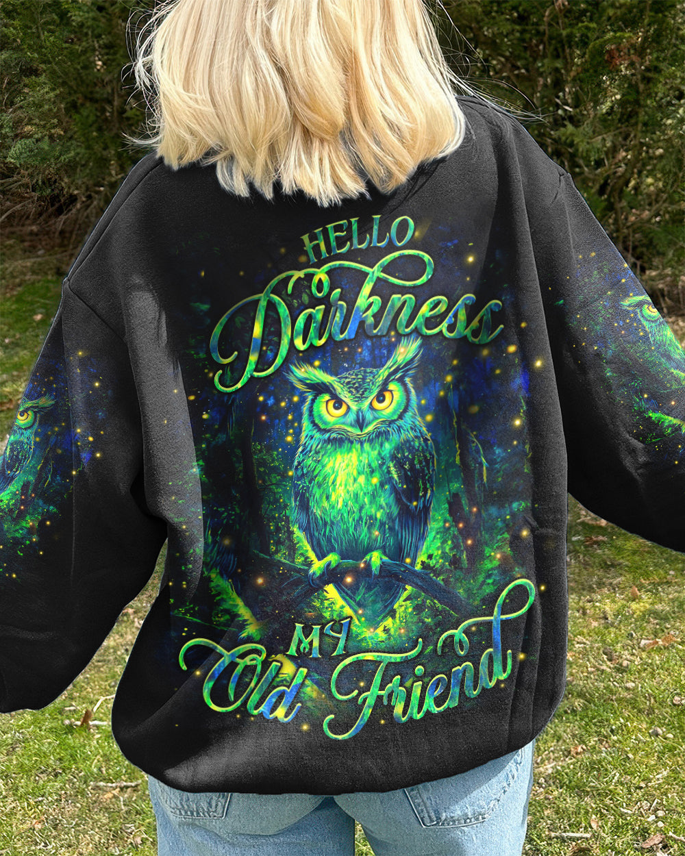 HELLO DARKNESS MY OLD FRIEND OWL ALL OVER PRINT - YHHN2801261