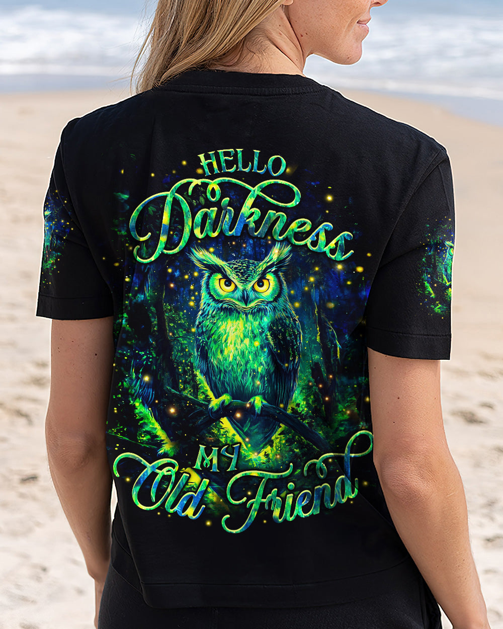 HELLO DARKNESS MY OLD FRIEND OWL ALL OVER PRINT - YHHN2801261