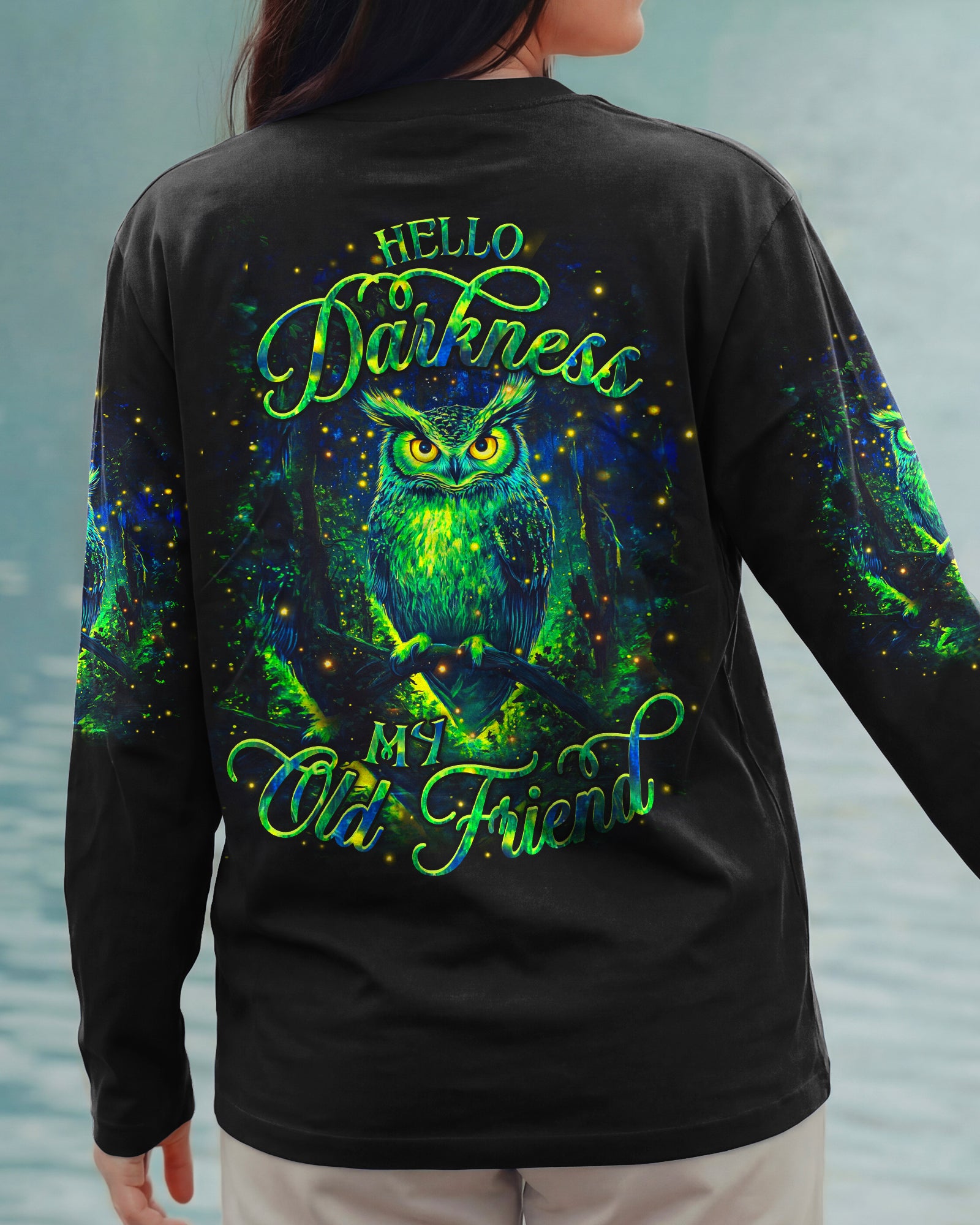 HELLO DARKNESS MY OLD FRIEND OWL ALL OVER PRINT - YHHN2801261